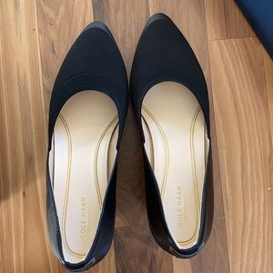 Cole Haan Black Neoprene Wedge 8.5 NEW